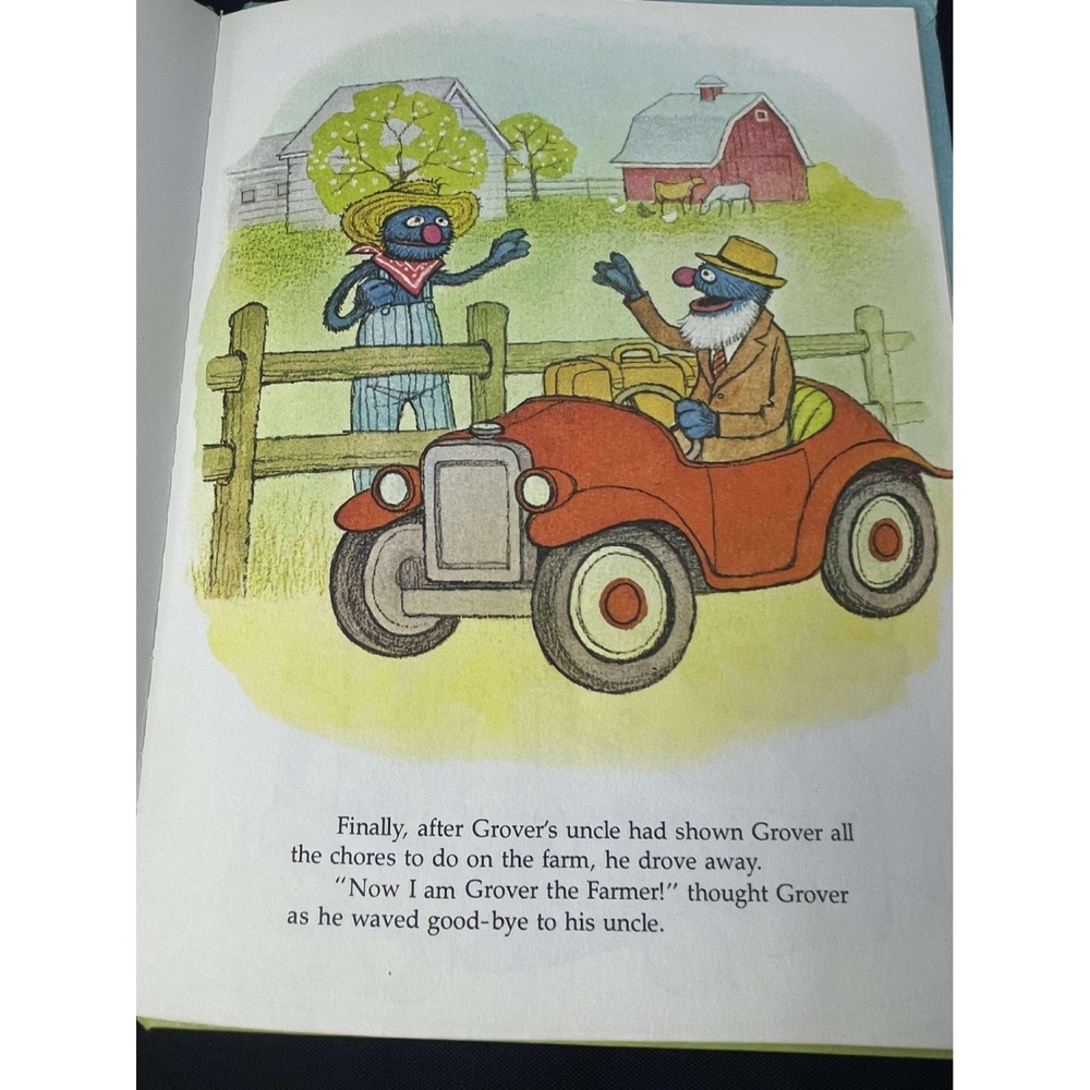 Sesame Street Golden Press Book‎ Down on the Farm with Grover 1980 Vintage - Picture 6 of 6